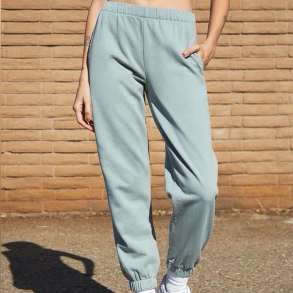 John Galt Brandy Melville Sage green Rosa sweatpants joggers